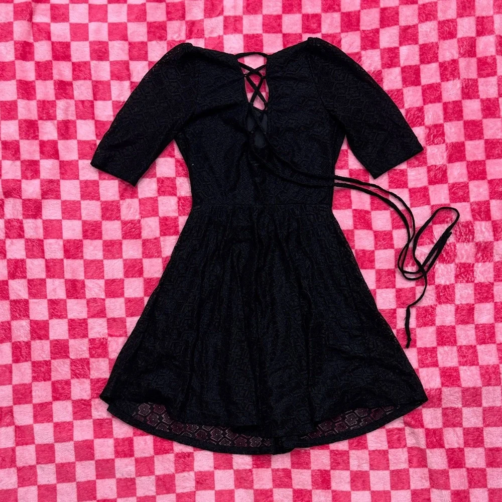 love, Fire Black Women’s Elegant Textured Dress - Picture 5 of 5